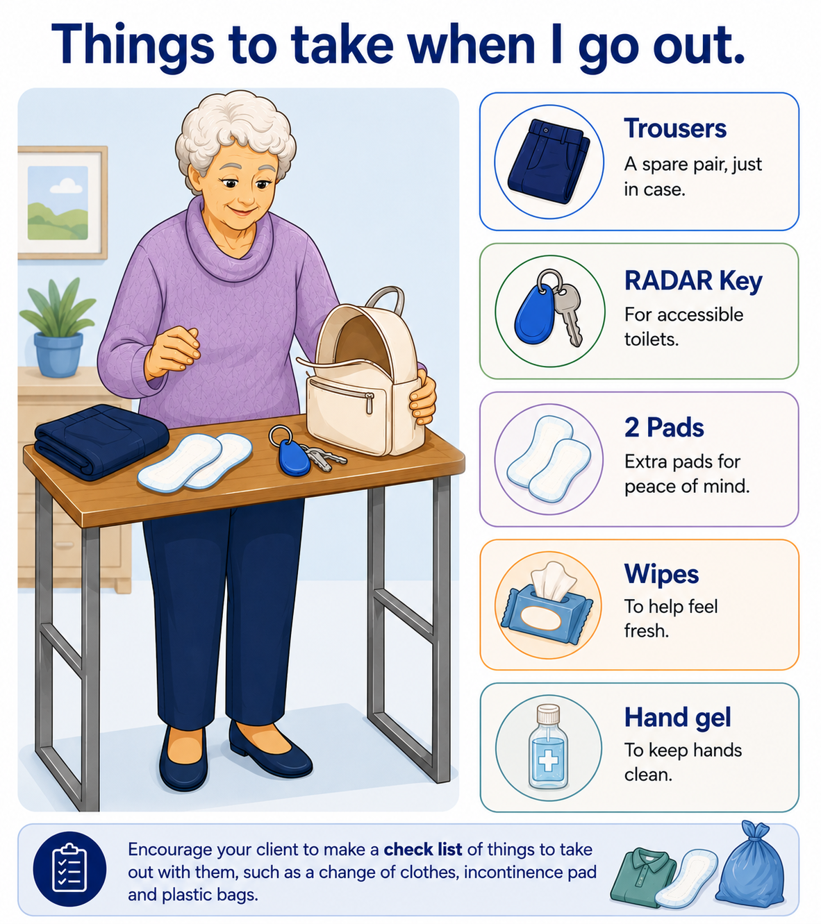 things to take when you go out